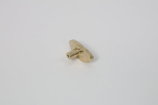 Ripple Form Brass Knob – Oval Layered Textured Cabinet Pull in Solid Brass | The Bespoke Crafts