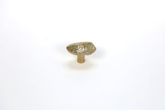 HexaStone Brass Knob – Honeycomb Textured Cabinet Knob in Solid Brass | The Bespoke Crafts