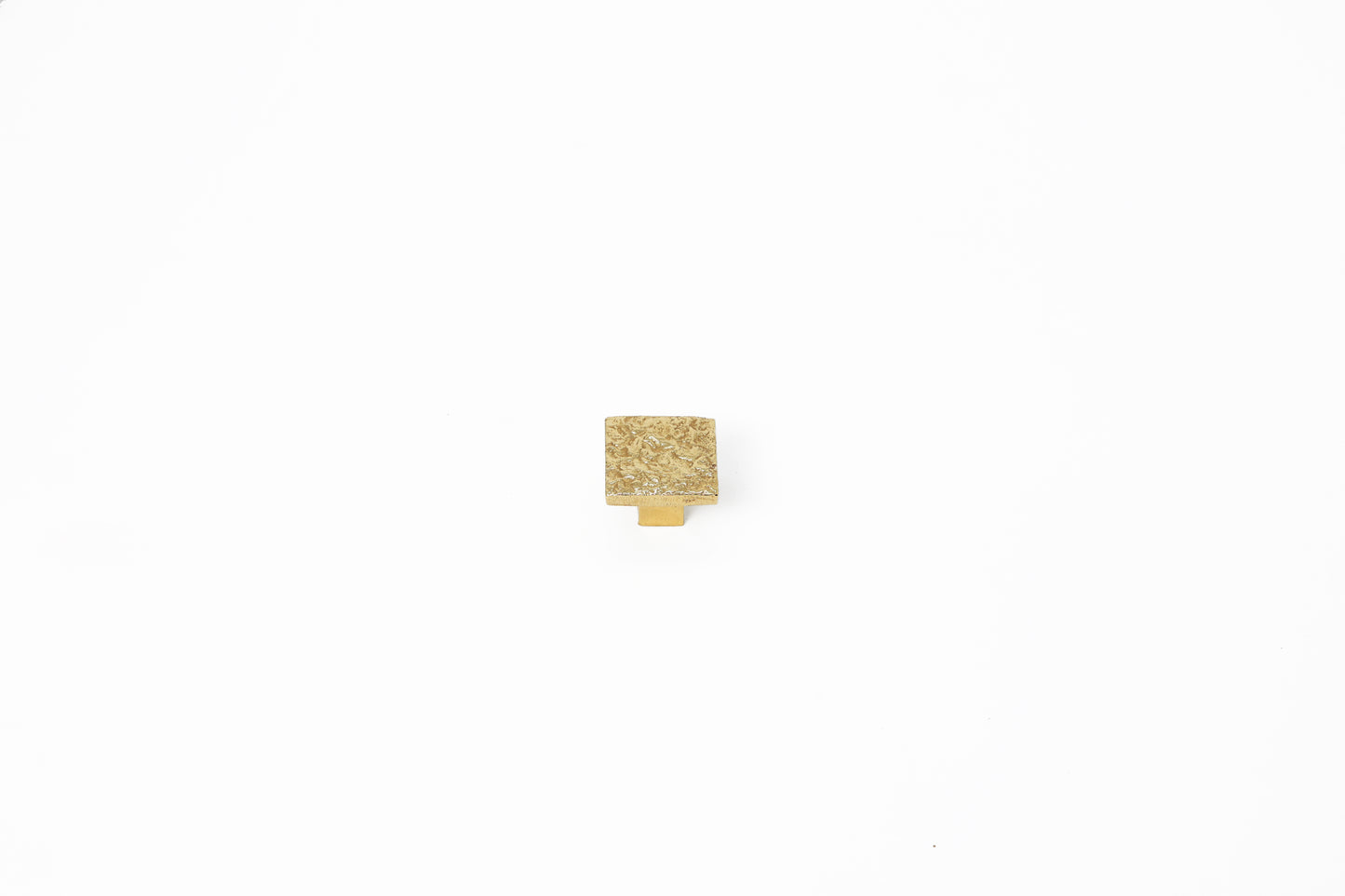 Gold Sheen Brass Knob – Textured Foil-Finish Cabinet Knob in Solid Brass | The Bespoke Crafts