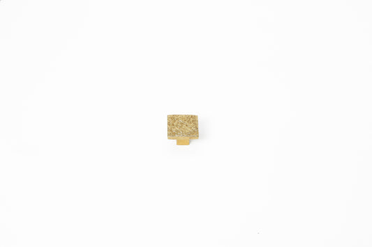 Gold Sheen Brass Knob – Textured Foil-Finish Cabinet Knob in Solid Brass | The Bespoke Crafts