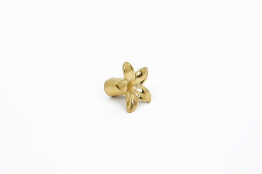 Petal Bloom Brass Knob – Floral-Inspired Cabinet Knob in Solid Brass | The Bespoke Crafts