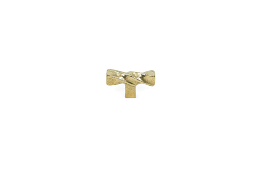 Brass Twist Knob – Sculpted Solid Brass Cabinet Pull with Twisted Design | The Bespoke Crafts