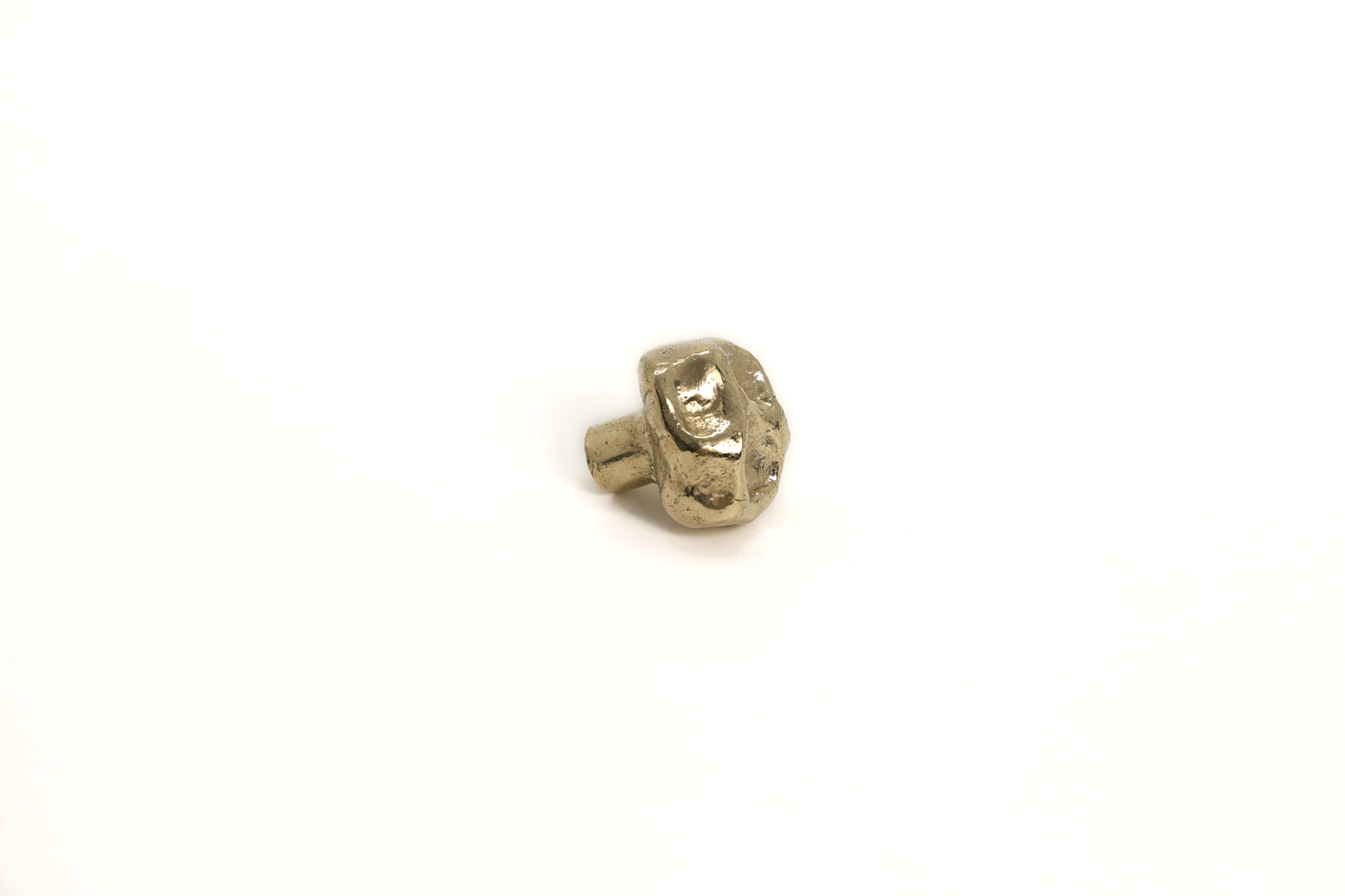 Crater Curve Brass Furniture Knob – Textured Solid Brass Cabinet Knob for Drawers & Wardrobes | The Bespoke Crafts