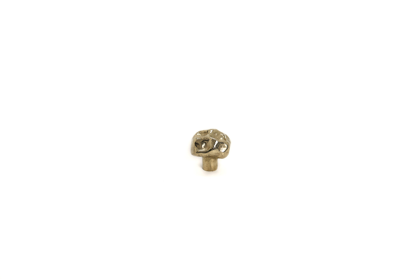 Crater Curve Brass Furniture Knob – Textured Solid Brass Cabinet Knob for Drawers & Wardrobes | The Bespoke Crafts