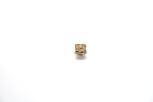 Square Broken Pebble Brass Knob | The Bespoke Crafts