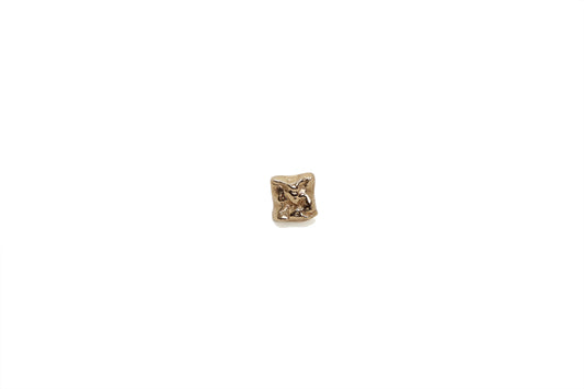 Square Broken Pebble Brass Knob | The Bespoke Crafts